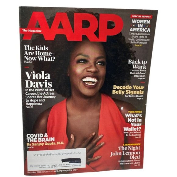 AARP Magazine December 2020 January 2021 Viola Davis Night John Lennon Died - Picture 1 of 6